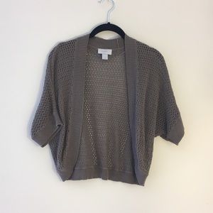 Ann Taylor Loft Olive Knit Shrug